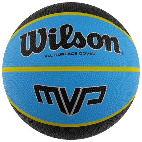 Мяч баскетбольный №6 Wilson MVP черно-голубой 9019XB07/5119238