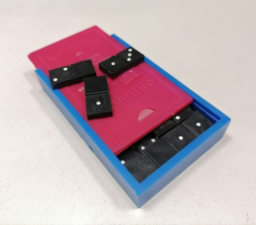 Домино пластик 1,2х2,5 см "Владимирское в боксе" 6х10 см 996202 Домино пластик 1,2х2,5 см "Владимирское в боксе" 6х10 см 996202