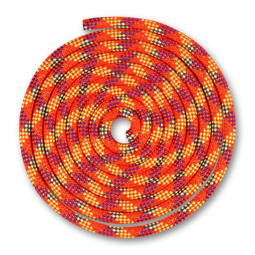 Скакалка 2,5 м гимнастическая 150 гр с люрексом SM-122 корал-фиол-лимон 01152 Скакалка 2,5 м гимнастическая 150 гр с люрексом SM-122 корал-фиол-лимон 01152