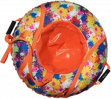 Ватрушка 75 см Клякса оранжевый SM-249 24236