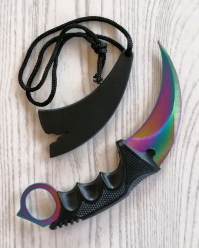 Макет ножа Керамбит металл затупленный Градиент 312624