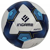 Мяч футбольный №5 Ingame Match Ball сине-белый 995504