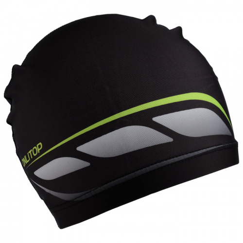Шапочка для плавания Lyc Onlitop черно-серо-зеленая 3589394 фото 3