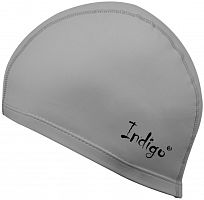 Шапочка для плавания PU Coated Indigo серебро IN048