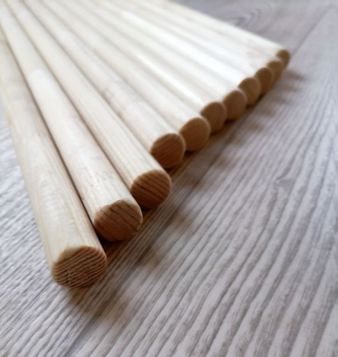 Палка гимнастическая деревянная 0,9 м d 20 мм 998074 фото 2