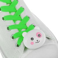 Шнурки для обуви зеленый 120 см Мордочка светящ 3018382