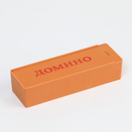 Домино кость 2х4 см в оранж. кор. "Классическое" 537843 фото 5