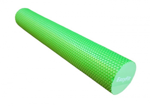 Ролик массажный для йоги 90*15 см зеленый цельный EasyFit 01547