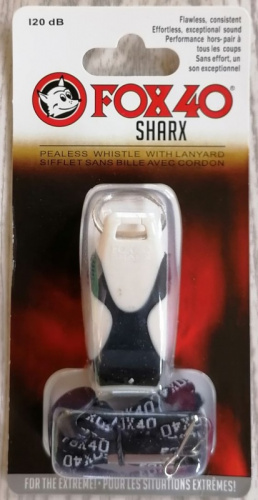 Свисток пластик Fox 40 Sharx белый 03506