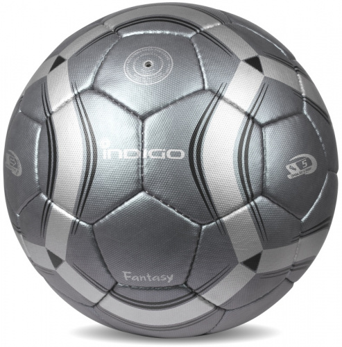 Мяч футбольный №5 Indigo Fantasy серый 22346