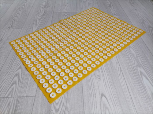 Аппликатор игольчатый (коврик) 500х750 мм желтый 998315 фото 3