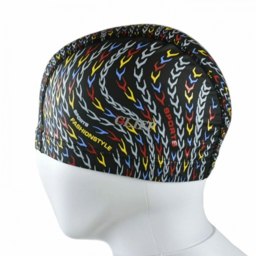 Шапочка для плавания PU Coated черная 114-2 10586
