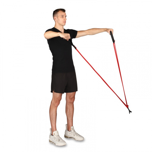 Эспандер лыжника-боксера 2,1 м 3 жгута SM-057/3 21321 фото 4