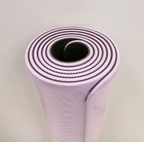 Коврик для йоги 0,6х61х183 см розово-коричневый TPE Yoga mat 00756-63 фото 2