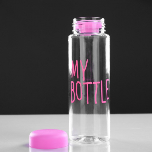 Бутылка для воды 500 мл розовый чехол "My bottle" 3516270 фото 3