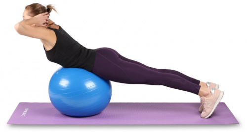 Мяч фитнес 65 см синий с насосом IN002 Indigo 25312 фото 4