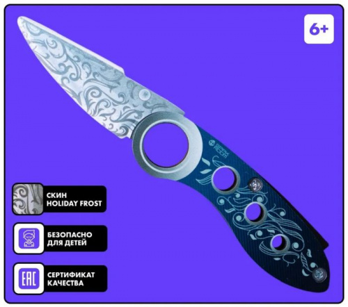 Макет ножа "Нож выкидной" Праздничный мороз Holiday Frost Standoff 00657 Макет ножа "Нож выкидной" Праздничный мороз Holiday Frost Standoff 00657