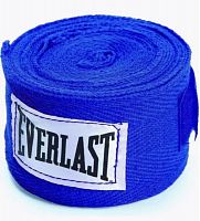 Бинты боксерские 2,7 м х/б + эластан синий Everlast 996742