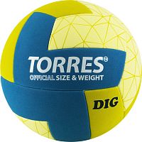 Мяч волейбольный Torres Dig корич-бирюз-бежевый V22145 12304