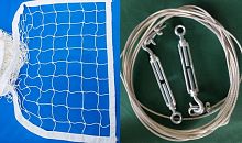 Сетка волейбол белая 9,5х1 м нить 3 мм 995343