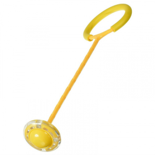 Скакалка (нейроскакалка) с колесом желтый 998874