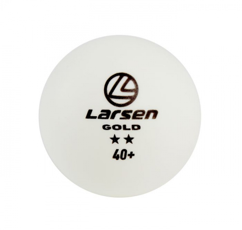 Мячик для пинг-понга 2* - 1 шт белый Larsen Gold 8332 369812 фото 2