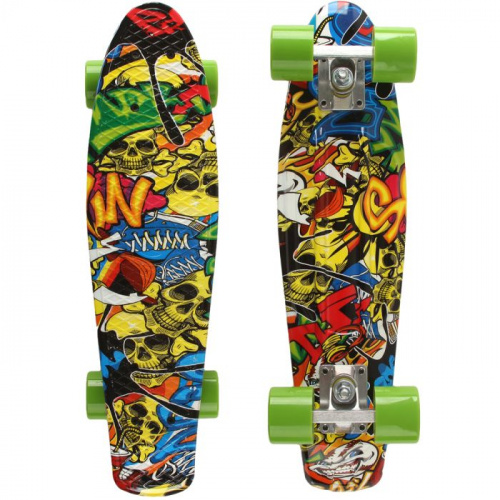 Скейтборд 22х6" Пениборд граффити Larsen Graffiti 355456