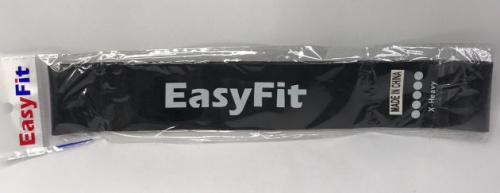 Эспандер-кольцо (лента) замкнутое 5 см х 60 см х 1,1 мм EasyFit черный X-Heavy 02018 фото 2