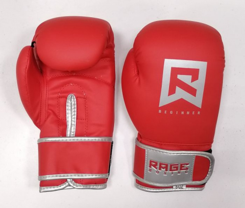 Перчатки боксерские 8 унц Rage Beginner красные 06958