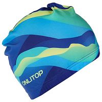 Шапочка для плавания Lyc Onlitop зелено-сине-голубая 2388955