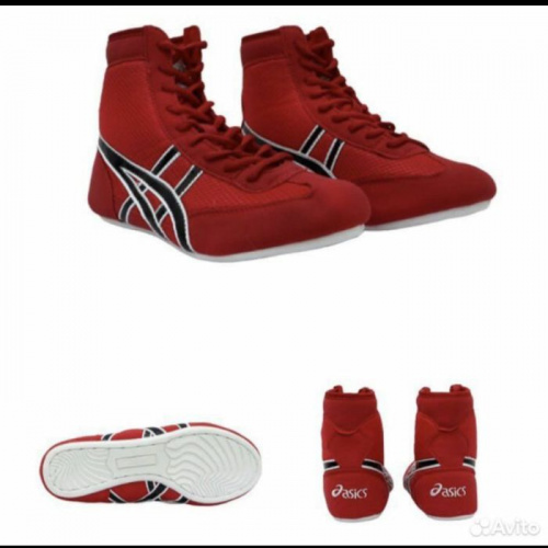 Борцовки 40 Asics Tiger красный 04244