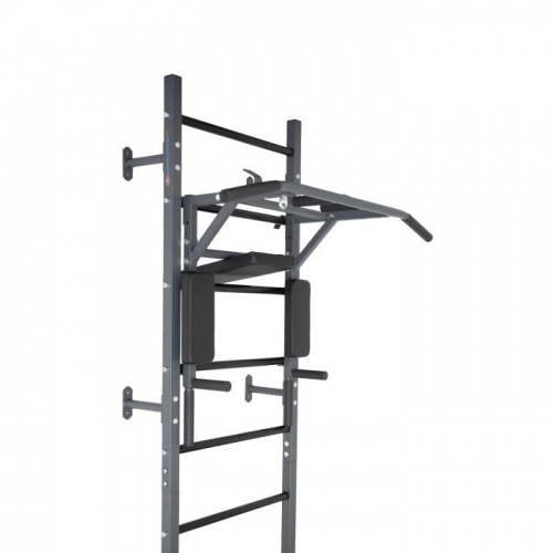 Турник-брусья-пресс навесной на шведскую стенку 3 в 1 ДТ (графит) 9975135 фото 2