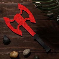 Макет Топор-секира-лабрис 34 см Красный мрамор 4697441
