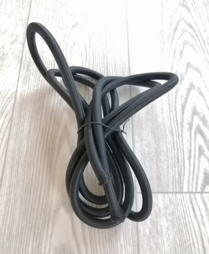 Эспандер (труба латекс из тонких нитей) 3 м, 12 мм черный в оплетке 00488 фото 2