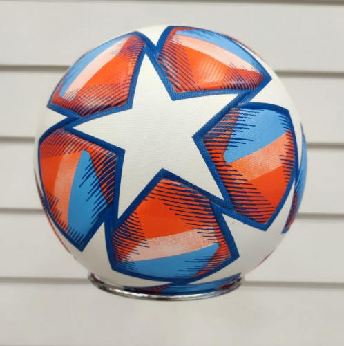 Мяч футбольный №5 Adidas Champions League бело-оранжево-голубой 00841