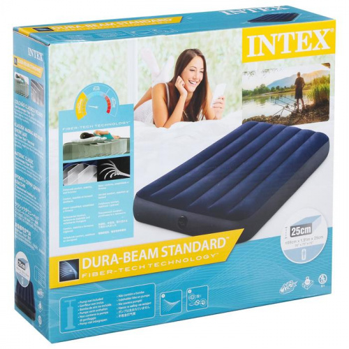 Кровать надувная 99х191х25 см 64757/3947870 без насоса Intex фото 4