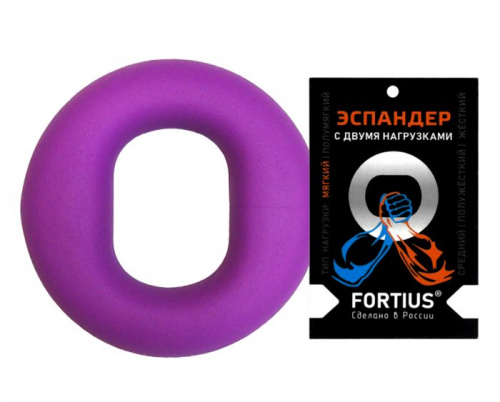 Эспандер кистевой 05-15 кг фиолетовый с двумя нагрузками Fortius 997532 Эспандер кистевой 05-15 кг фиолетовый с двумя нагрузками Fortius 997532