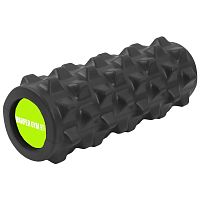 Ролик массажный для йоги 31*11 см черный цельный NT7183 351076 Harper Gym