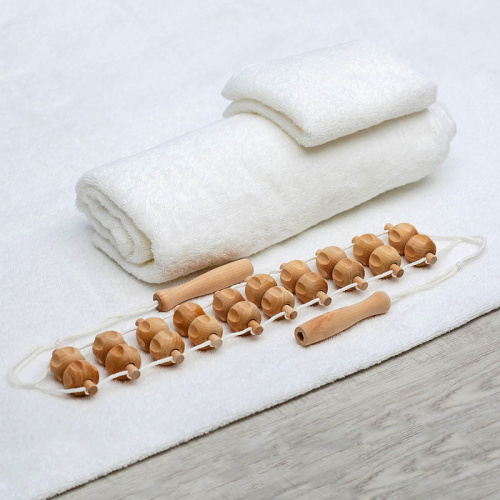 Массажер ленточный деревянный МА3224 рифленый шарик 1403388 фото 2