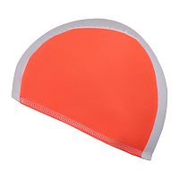 Шапочка для плавания Lyc белый/оранж SM-088