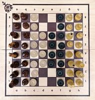 Шахматы+шашки 40х21х3,5 см "Два в одном" ШК-24 996096