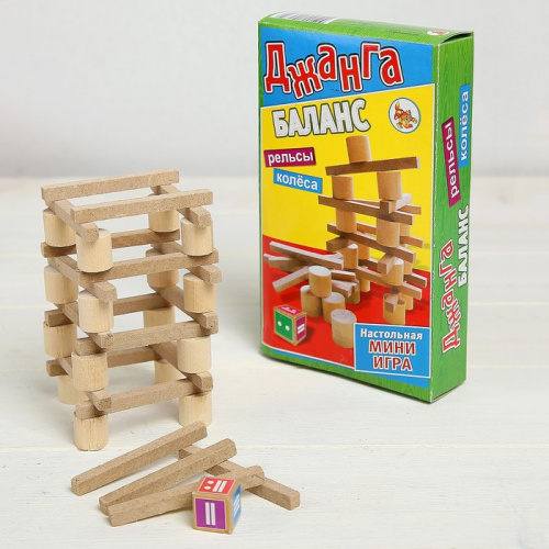 Игра Башня падающая Баланс, аналог Дженга (Jenga) 3809534