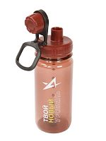 Бутылка для воды 600 мл "Твой новый уровень" коричневая 995965