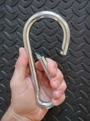 Карабин металлический 18 см (14х180 мм) 998029 фото 2