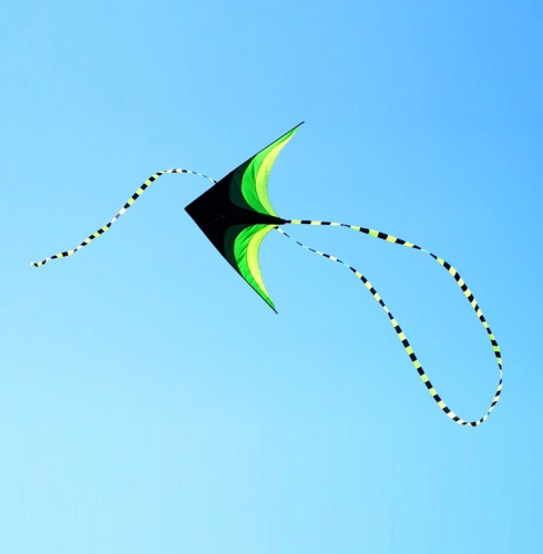 Змей воздушный S600521 2 м+10 м хвост Зеленая стрела фото 7