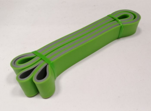 Эспандер-кольцо замкнутое 2,08м х 4,5мм х 3,2 см зелено-серый 36 кг "Растяжка" 996023