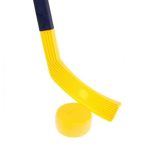 Клюшка 2 шт + шайба 57 см черно-желтый "Буллит. Hockey" 4370364 фото 3