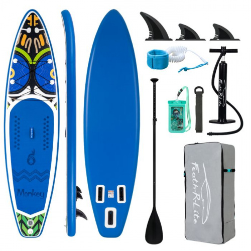 Доска SUP надувная FunWater Monkey 11′" однослойная 996383 фото 2
