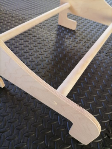 Турник навесной деревянный с широким хватом 43 см для шведской стенки 996043 фото 2