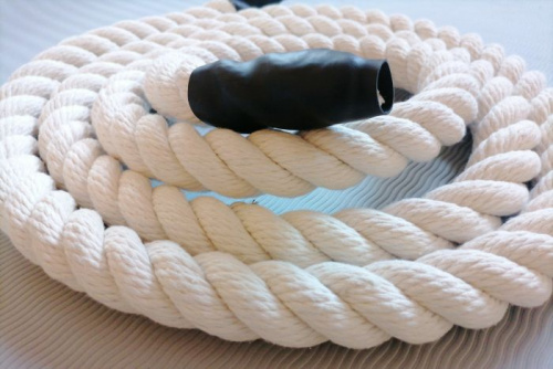 Канат для ДСК 2,5 м 30 мм белый (крепление на шнурке, в термоусадке) х/б 996203